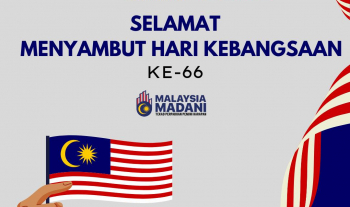 Selamat menyambut Hari Kebangsaan yang ke-66